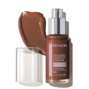Revlon Illuminance Skin Care Liquid Foundation, Hyaluronic Acid, 601 Soft Nutmeg